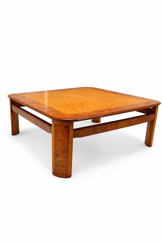 Midcentury salontafel – Wortelhout fineer – Jaren 70 design