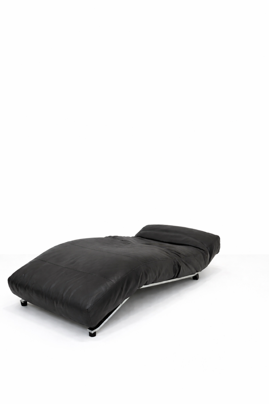 Eilersen "Control" Lounge Fauteuil – Jens Juul Eilersen – Zwart Leer - Chroom