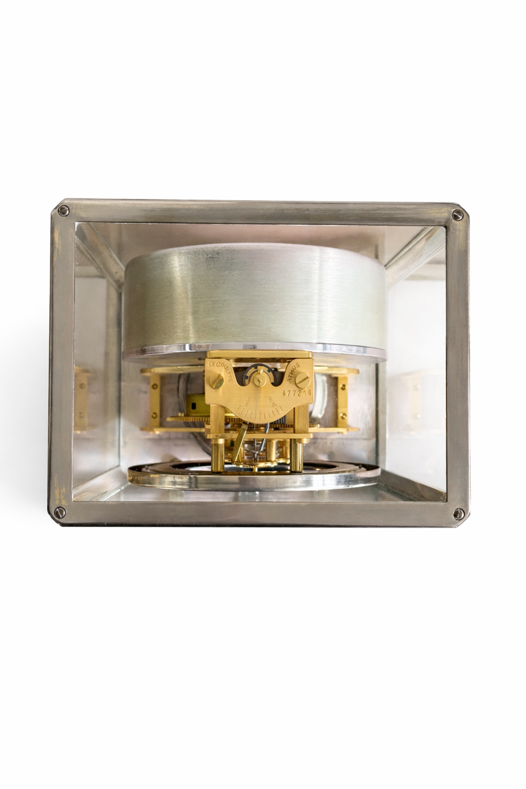 Jaeger LeCoultre - Atmos clock in silver-gold bicolour version