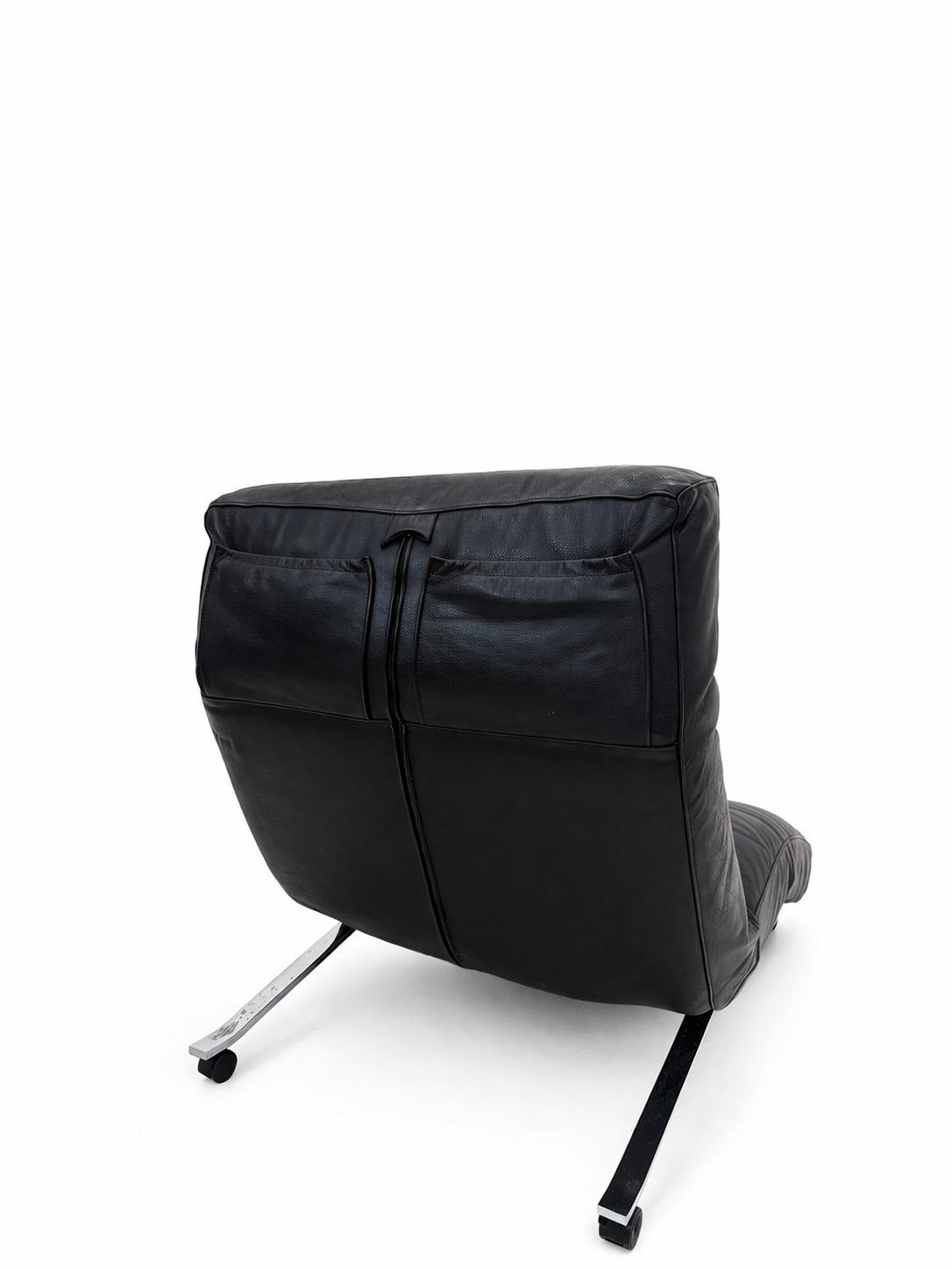 Eilersen "Control" Lounge Fauteuil – Jens Juul Eilersen – Zwart Leer - Chroom