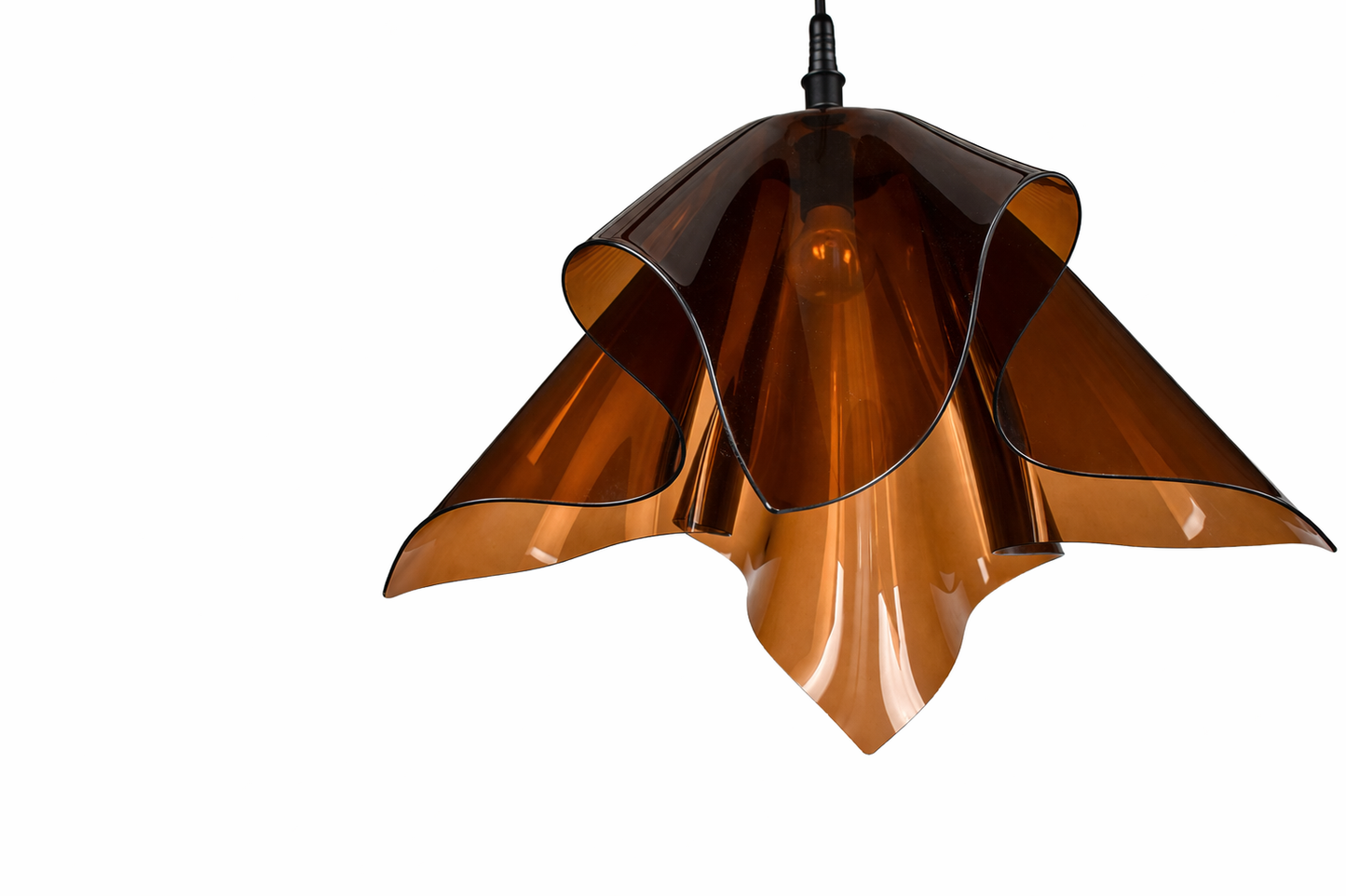 Fazzoletto Hanglamp – Italiaans Design – Bruin Acryl