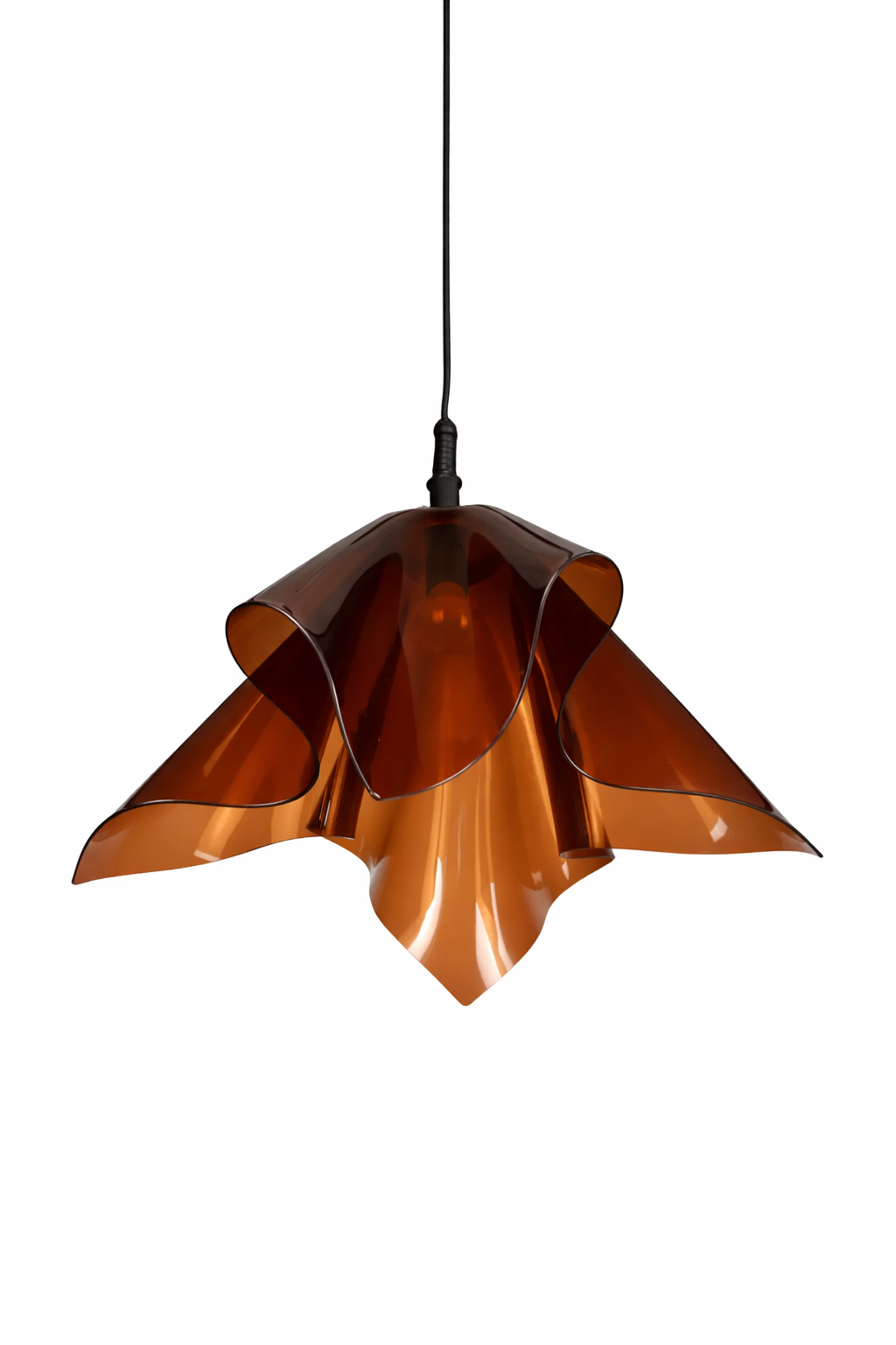 Fazzoletto Hanglamp – Italiaans Design – Bruin Acryl