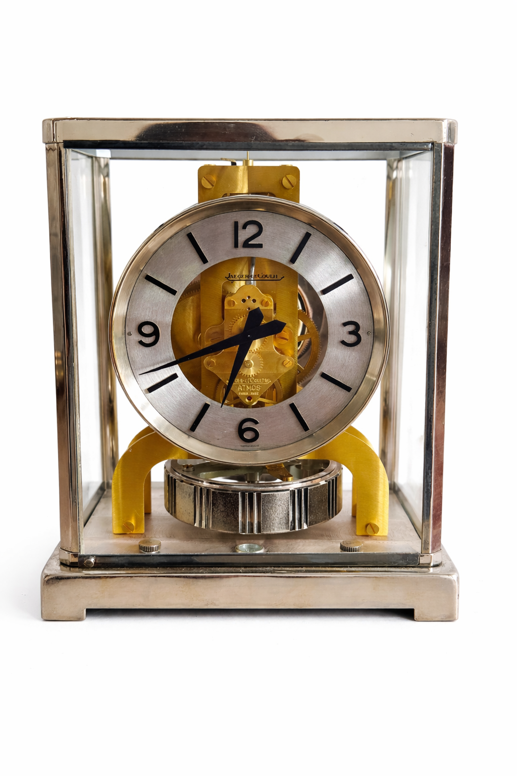 Jaeger LeCoultre - Atmos clock in silver-gold bicolour version