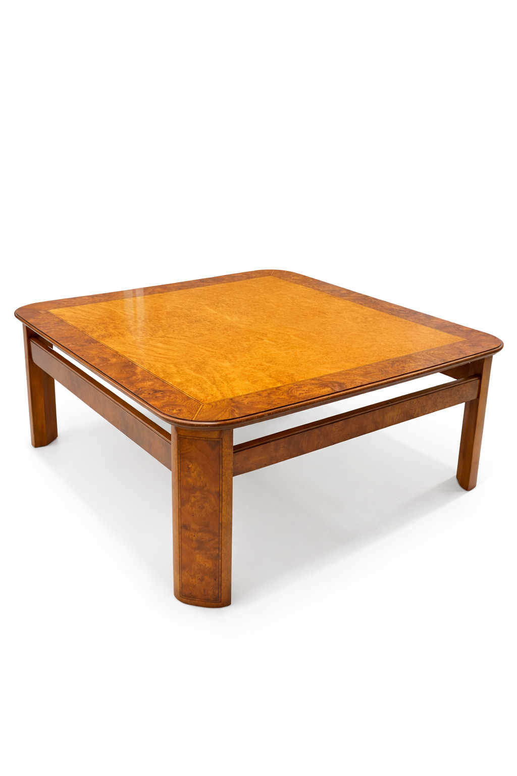 Midcentury salontafel – Wortelhout fineer – Jaren 70 design