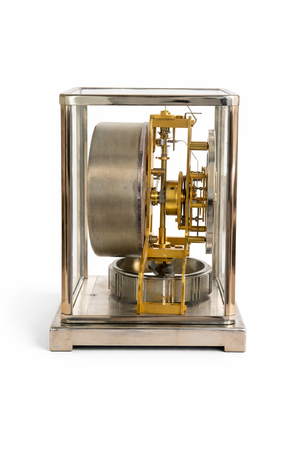 Jaeger LeCoultre - Atmos clock in silver-gold bicolour version