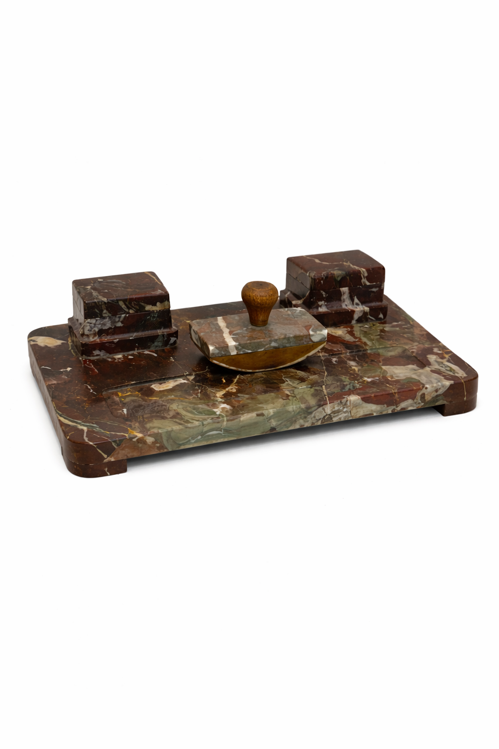 Vintage Art Deco Marmeren Bureau Set – Frankrijk ca. 1930