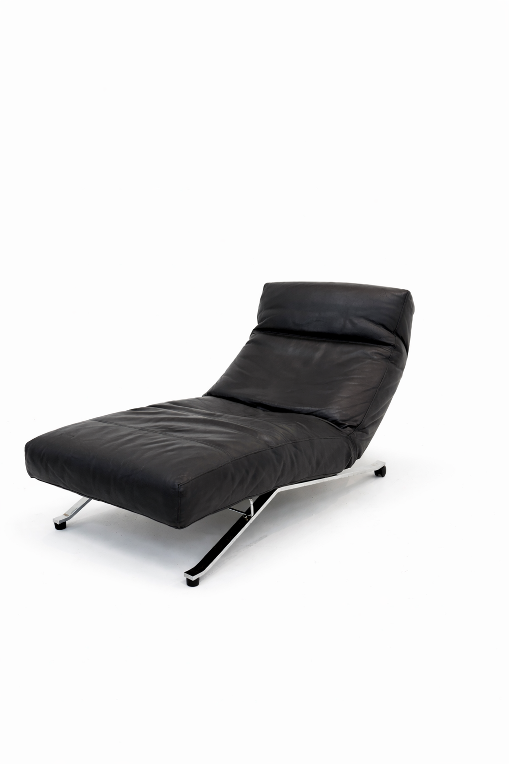 Eilersen "Control" Lounge Fauteuil – Jens Juul Eilersen – Zwart Leer - Chroom