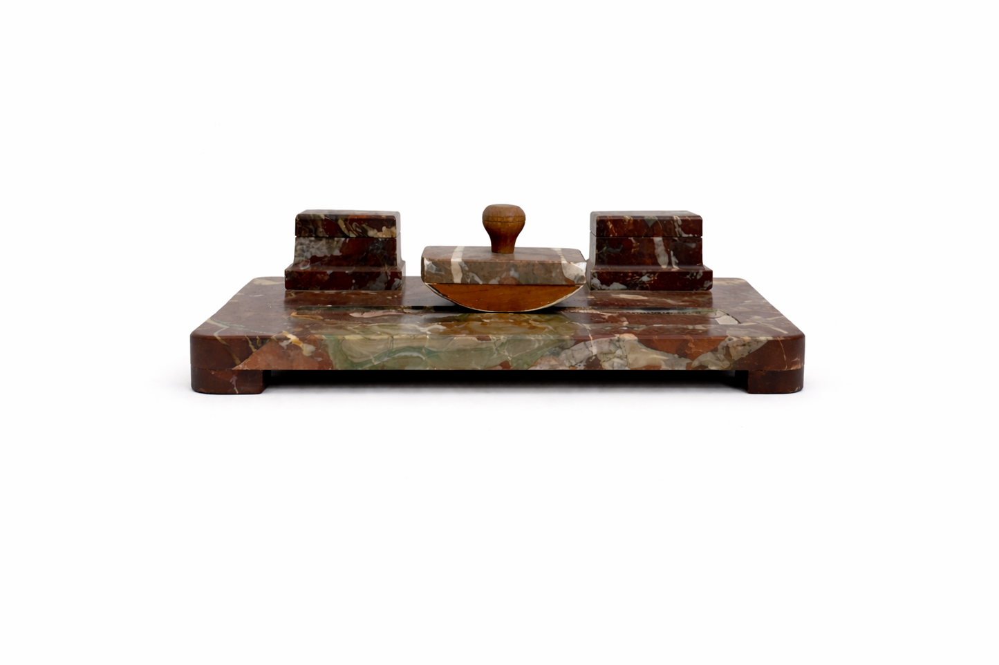 Vintage Art Deco Marmeren Bureau Set – Frankrijk ca. 1930