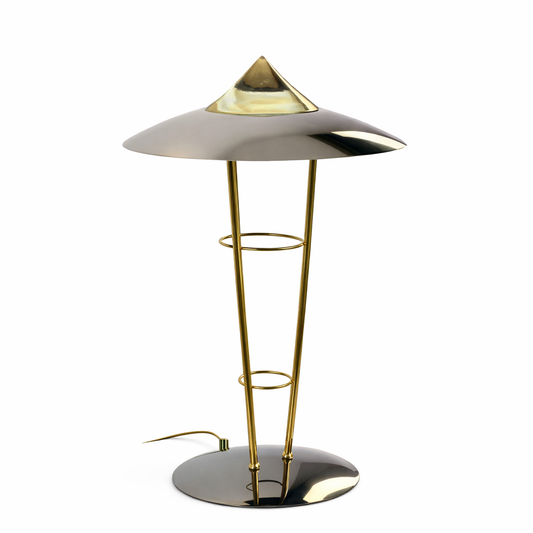 Space Age Herda Tafellamp – Chroom & Messing – Jaren ’80