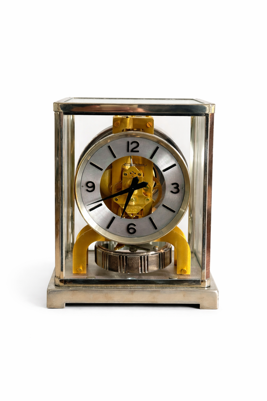 Jaeger LeCoultre - Atmos clock in silver-gold bicolour version